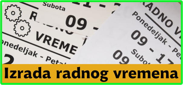 izrada radnog vremena